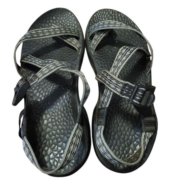 Chaco Men's Sandals Gray Adjustable Ankle Strap Size 13 - Picture 2 of 11